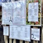 Menus on Outside Glass