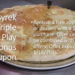 Byrek Triple Play Bonus Coupon 1