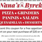 Nana’s Byrek Discount Coupon